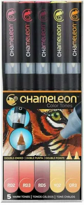 Produktbild von Chameleon Warm Tones Schattierungsmarker Warm Tones 5 Stck