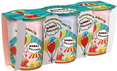 Produktbild von Sweet Balloon Zuckerwatte 3x20g