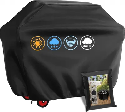 Produktbild von Grillabdeckung Gasgrill, Grillabdeckung Rechteckig 145 x 61 x 117 CM, Wasserdichte, UV-Beständige Abdeckung für Weber, Holland, Jennair Campingaz etc