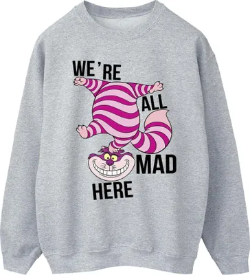 Produktbild von Disney - "Alice In Wonderland All Mad Here" Sweatshirt für Herren BI7914 (M) (Grau)