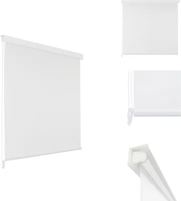 Immagine prodotto di vidaXL Tenda a rullo per doccia 80x240 cm bianco - Tende da doccia