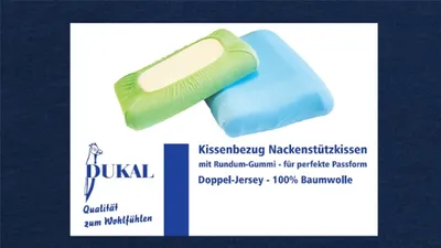 Produktbild von Bezug Nackenstützkissen : Farbe - Marine, Größe - 35-40x70 cm