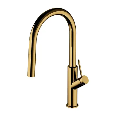 Zdjęcie produktu dla Omnires BEND BE6455GL Bateria zlewozmywakowa, złota
