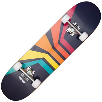 Produktbild von MUWO 7,875" Skateboard – Ahornholz Deck, "Rainbow Corner", 52 mm Rollen, Concave-Design, einsatzbereit geliefert, für Anfänger & Profis | MW-272