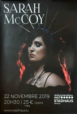 Immagine prodotto di Sarah McCoy - Tournée 2019 - Locandina/Poster - 60x84 cm