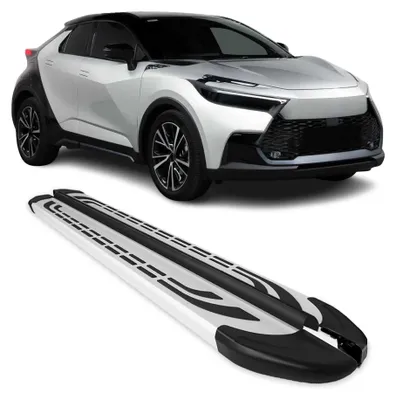 Image de Marchepieds Latéraux pédale pour Toyota C-HR AX20 2023-2026 Aluminium Gris 2Pcs