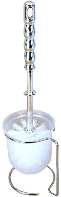 Produktbild von Bürstengarnitur Set WC-Bürsten Halterung ca.37cm verchromte Garnitur