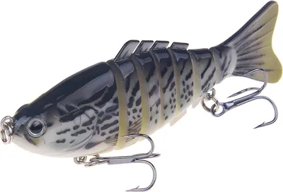 Produktbild von 10 cm/16 g mehrteiliger Angelköder mit Haken, 7-teiliger 3D-Swimbait, bionischer Hartköder, Süß- und Salzwasser-Angelzubehör für Barsch und Forelle
