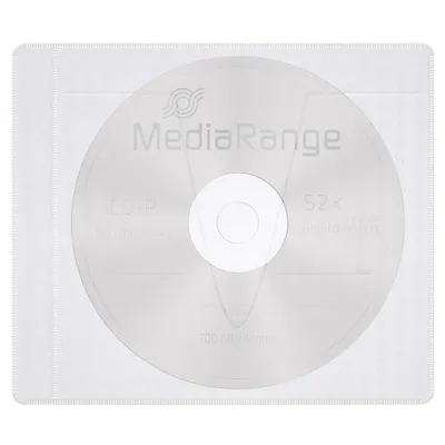 Zdjęcie produktu dla MediaRange BOX69-50 50x 1er CD-/DVD-Hüllen selbstklebend transparent