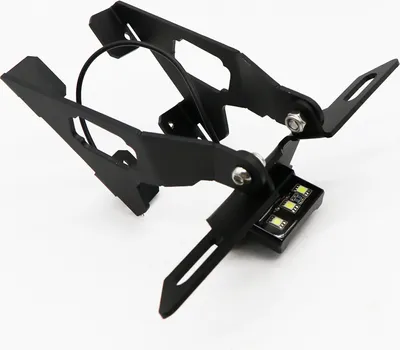 Imagen del producto de Soporte plegable para matrícula de motocicleta, compatible con Kawasaki Z900 (modelos 2017-2019), para embellecer la parte trasera y proteger contra el barro, color