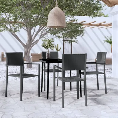 Obrázek produktu pro 5dílný zahradní jídelní set černý, 3099276 HangarStore.cz