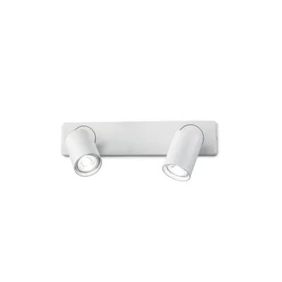 Produktbild von Rudy Modern Metall Wandleuchte Weiß 2 Lichter 7W 3000K Warmes Licht