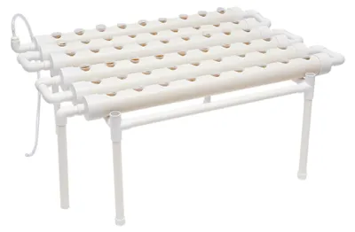 Produktbild von Hydroponisches Anbausystem mit 54 Pflanzplätzen für Kräuter, Obst und Gemüse (1 Schicht)