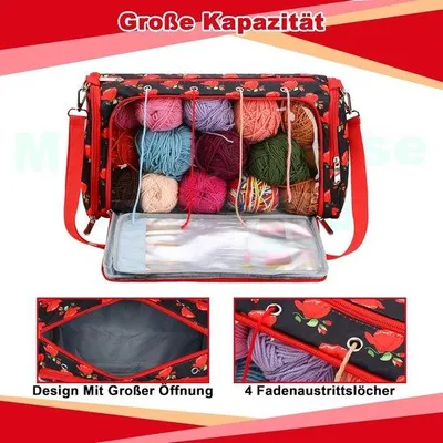 Obrázek produktu pro Cestovní taška s oddělenými přihrádkami, ideální pro přepravu rozdělaných projektů, malá taška na cesty.