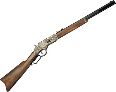 Produktbild von US-Winchester 73 Kal.44-40 USA 1873, graviert, messing Achtkantlauf