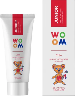 Produktbild von WOOM Junior COLA Kinderzahnpasta 50 ml