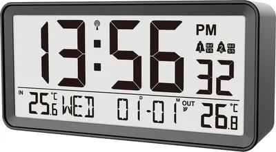 Obrázok produktu pre Technoline WT 320, Digitálny budík, Čierna, Vnútorný, 12 / 24h, F, °C, Batérie