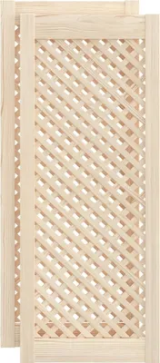 Immagine prodotto di vidaXL Ante per armadio, 2 pezzi, design a griglia, 39,5 x 99 cm, legno massello di pino