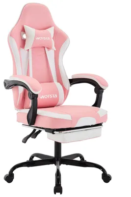 Obrázok produktu pre Ergonomická herná stolička s nastaviteľnou opierkou chrbta (90-135°), podnožkou, bedrovou opierkou, čierna, vhodná do kancelárie