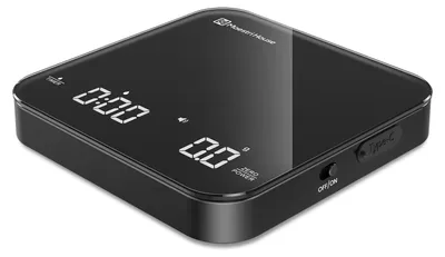 Produktbild von Mini Kaffeewaage Espressowaage Kaffeewaage - 2 kg - 0,1 g - Timer - Schwarz