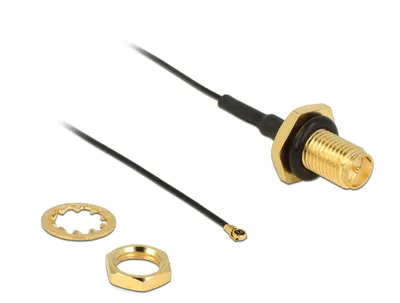 Produktbild von RP-SMA (Buchse) > MHF IV/HSC MXHP32 (Stecker) (schwarz)