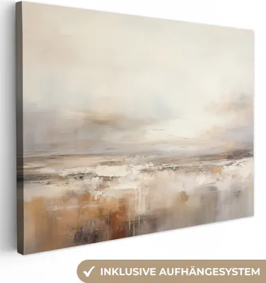 Obrázek produktu pro OneMillionCanvasses® - Obrazy na plátně - Umění - Industriální - Šedá - Hnědá - Abstraktní, nástěnné umění, nástěnné dekorace Obývací pokoj, 80x60cm