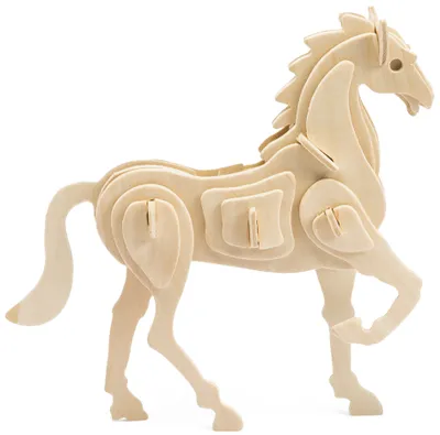 Produktbild von Marabu KiDS 3D Puzzle "Pferd" 30 Teile Holzbausatz