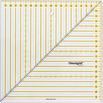 Productafbeelding van Patchwork-liniaal, vierkant, 20 x 20 cm, Omnigrid
