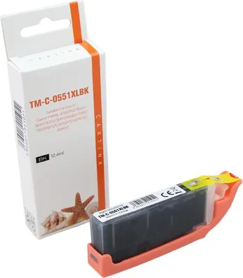 Produktbild von black Tinte/Tintenpatrone 4.3-CLI551bk-XL kompatibel mit Canon CLI-551bk-XL [ 6443B001 ]