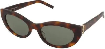 Produktbild von Saint Laurent Sonnenbrille SL M115 003, mitteldunkle Gläser, Spiegeleffekt, UV-Filter 400