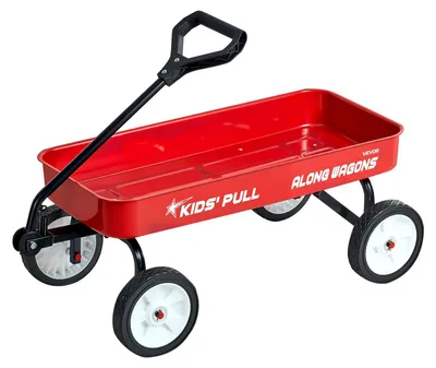 Obrázek produktu pro VEVOR ruční vozík pro děti od 18 měsíců, 1010x480x360 mm, přepravní vozík s nosností do 80 kg, ruční vozík s rukojetí, ideální jako dárek k narozeninám, na zahradu, pláž a kempování, červený