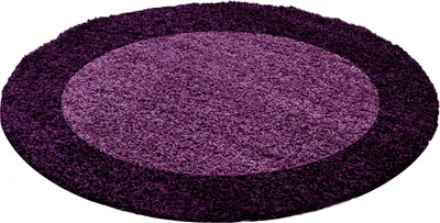 Zdjęcie produktu dla Carpetsale24 Dywan z Wysokim W?osiem z Lamówk? Nowoczesny Design Shaggy Mi?kki i Puszysty do Salonu i Sypialni, Rozmiar: 200 cm okr?g?y