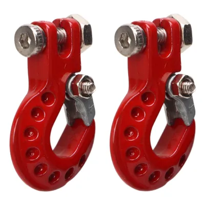 Zdjęcie produktu dla Hak do przyczepy RC, hak do wyciągarki RC, hak do samochodu wspinaczkowego RC, metalowy hak do przyczepy RC, hak ze stopu aluminium, hak wyścigowy RC