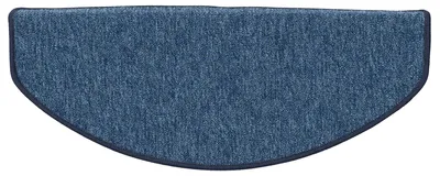 Produktbild von Trend Schlinge Stufenmatte Einfarbig (halbrund), Größe / Ausführung / Menge:18x56 cm (halbrund) 1 Stck., Farbe:Dunkelblau
