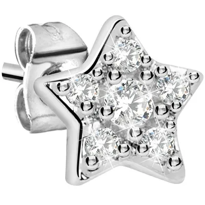 Image de Boucles d'oreilles simples Étoile LPS02ARQ03