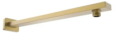 Obrázek produktu pro Nízká čtvercová sprchová ramena, 380 mm, matná zlatá