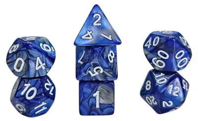 Produktbild von Würfelset Confetti: Racing Blue (7) Relaunch