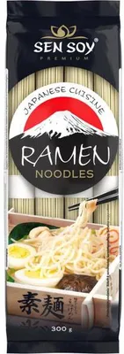 Immagine prodotto di Sen Soy | Tagliatelle di grano ramen - 300 g - Contiene glutine - Ricette asiatiche - Cucina giapponese