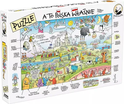 Image de Puzzle de 1 000 pièces réalisé par Andrzej Mleczka - « C'est ça, la Pologne »