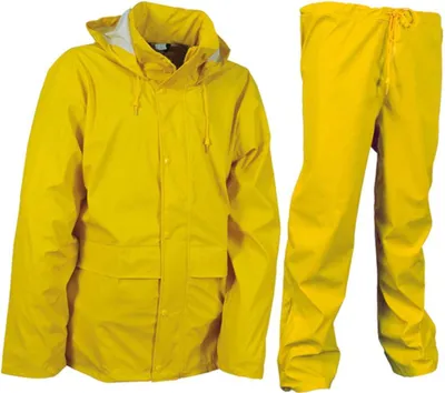 Produktbild von Cofra Regenanzug 2 tlg. 100% Polyester mit Polyurethangelb XXXL