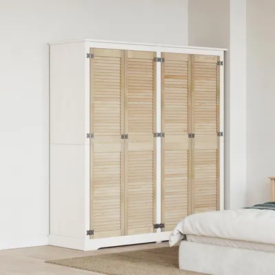 Image de vidaXL Porte d'armoire 4 pièces Naturel 170 x 2,1 x 39,5 cm Bois de pin massif