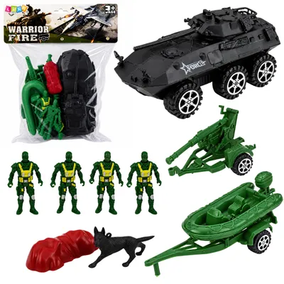 Produktbild von Militär-Set Soldaten Schützenpanzer 14-tlg.