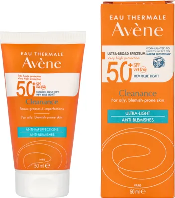 Produktbild von Avène Sonnenfluid Avène Cleanance Ultra Light SPF 50+ Crème 50ml