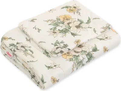 Obrázek produktu pro Sada dětského povlečení s výplní, dvoudílná, 75x100cm NEWBORN - Clematis na béžové barvě
