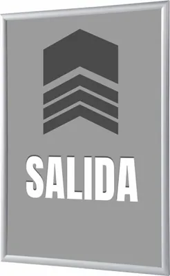 Produktbild von Showdown Klapprahmen - DIN A4 - Komplett-Set - Salida Spanisch - Grau/Silber