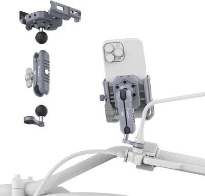 Imagen del producto de Soporte para teléfono con amortiguación de aire, compatible con el espejo Outplorer P100-B
