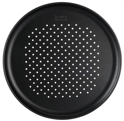 Pizza-Backform Ø 36 cm, perforiert, antihaftbeschichtet, schwarz