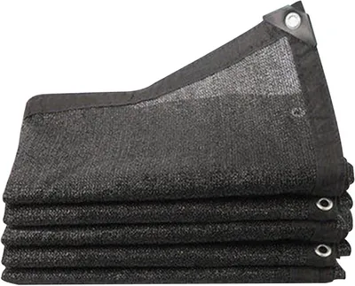 Produktbild von Schwarzes Sonnensegel für den Garten, 80 % mit Ösen, 2 x 3 m, 2 x 4 m, 3 x 3 m, 3 x 6 m, 4 x 5 m, 6 x 6 m, 8 x 8 m (4 x 8 m)