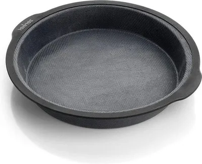 Productafbeelding van Ronde bakvorm, diameter 30 cm - Hoogwaardige siliconenvorm met glasvezelversterking en een nylonrand - Anti-aanbaklaag - Zwart