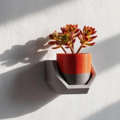 modernes Pflanzen-Wandregal – Decords Wandregal, Produktansicht 1
